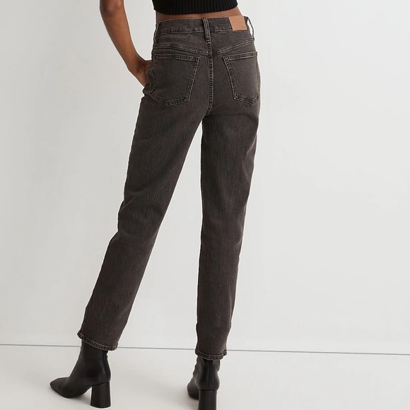 MADEWELL The Perfect Vintage Jean in Lunar Size 26 distressed knee in gray black - Picture 3 of 17